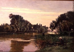 Ragazzo che Pesca da Paul Jean Marie Sain